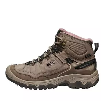 Кроссовки женские Targhee Outdoor Performance с высоким берцем, тигровые полосы, коричневого/розового цвета Keen
