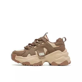 Кроссовки женские толстые низкие 15 Mins, хаки