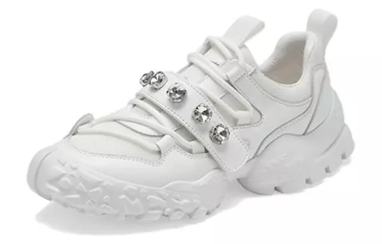 Кроссовки женские толстые низкие 73Hours, белый