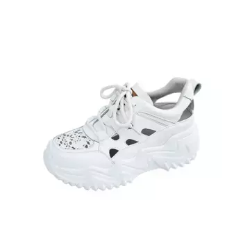 Кроссовки женские толстые низкие Abcfjg, черный