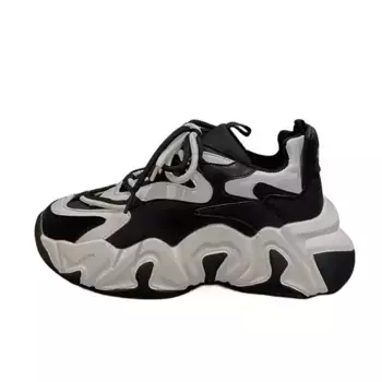 Кроссовки женские толстые низкие Abcfjg, черный