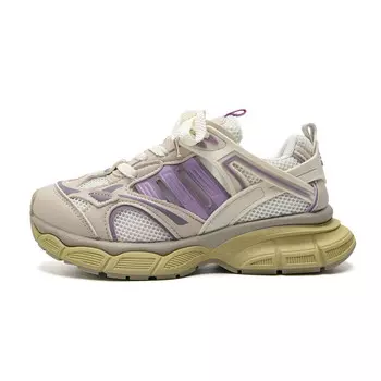 Кроссовки женские толстые низкие Abcio, белый/фиолетовый