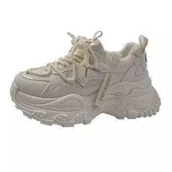 Кроссовки женские толстые низкие Abcylm, черный