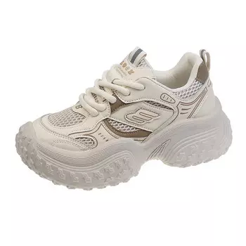 Кроссовки женские толстые низкие Abcylm, хаки