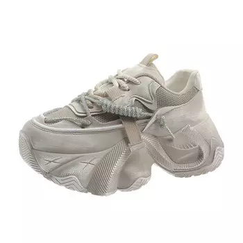 Кроссовки женские толстые низкие Abcylm, серый