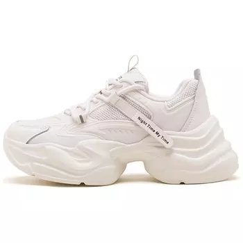 Кроссовки женские толстые низкие Agsdon, белый