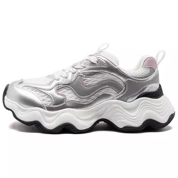 Кроссовки женские толстые низкие Agsdon, бежевый