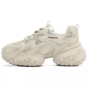 Кроссовки женские толстые низкие Agsdon, цвет Black-P243237