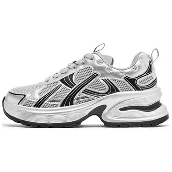 Кроссовки женские толстые низкие Agsdon, цвет Silver Gray