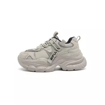 Кроссовки женские толстые низкие Aifulin, серый