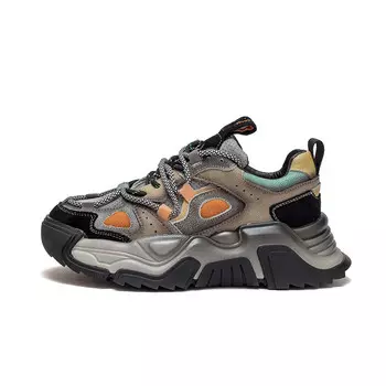 Кроссовки женские толстые низкие Aimeiqi, черный