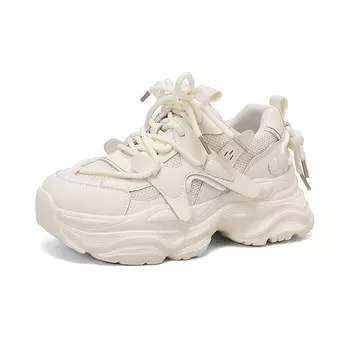 Кроссовки женские толстые низкие Aiqinisha, черный