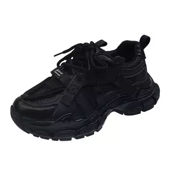 Кроссовки женские толстые низкие Annai, черный