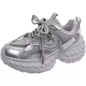 Кроссовки женские толстые низкие Annai, черный