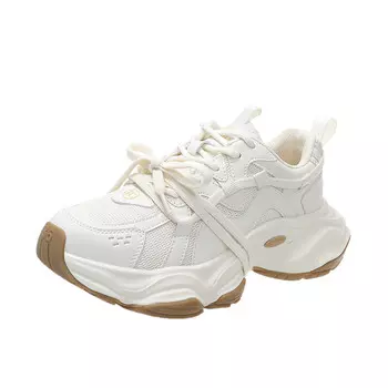 Кроссовки женские толстые низкие Annai, кремовый