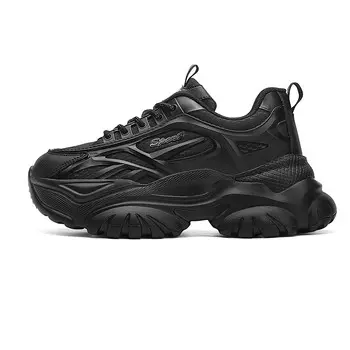 Кроссовки женские толстые низкие Aokang, черный