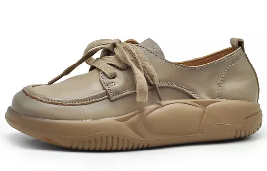 Кроссовки женские толстые низкие Artmu, бежевый/серый