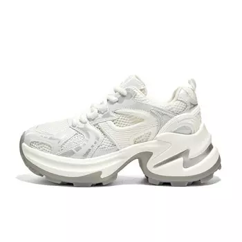 Кроссовки женские толстые низкие Baijiasi, белый