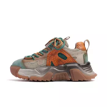 Кроссовки женские толстые низкие Baijiasi, черный