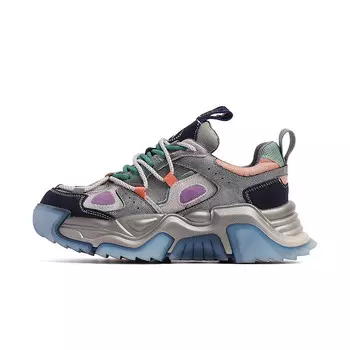 Кроссовки женские толстые низкие Baijiasi, черный