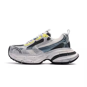 Кроссовки женские толстые низкие Baijiasi, цвет Fluorescent gray