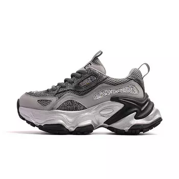 Кроссовки женские толстые низкие Baijiasi, серый