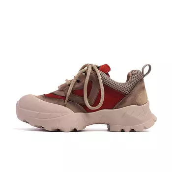 Кроссовки женские толстые низкие Baijiasi, зеленый