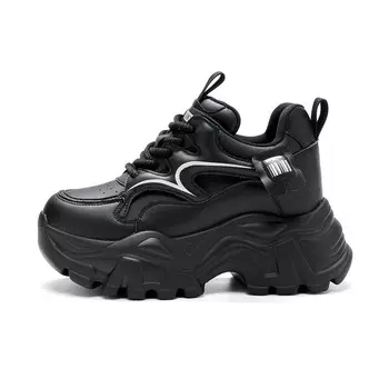 Кроссовки женские толстые низкие Baijihong, черный