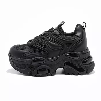 Кроссовки женские толстые низкие Baijihong, черный