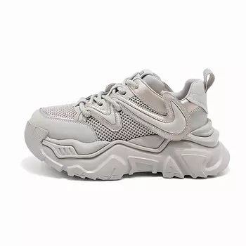 Кроссовки женские толстые низкие Baijihong, серый