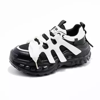 Кроссовки женские толстые низкие Baijihong, серый