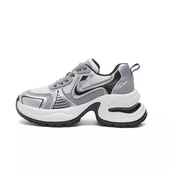 Кроссовки женские толстые низкие Bardilev, серебряный