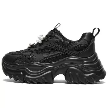 Кроссовки женские толстые низкие Basto, черный