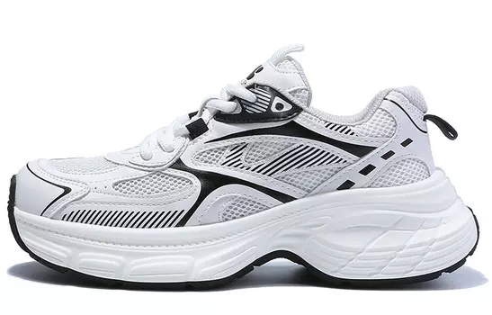 Кроссовки женские толстые низкие Bded, белый/черный