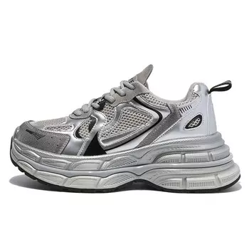 Кроссовки женские толстые низкие Bded, цвет Pink Silver