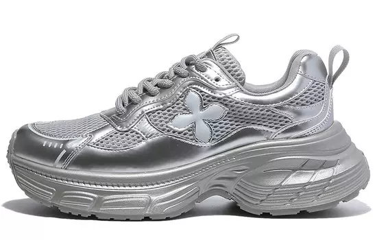 Кроссовки женские толстые низкие Bded, цвет Silver Pink