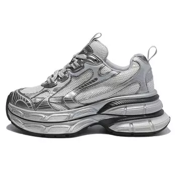 Кроссовки женские толстые низкие Bded, серебряный