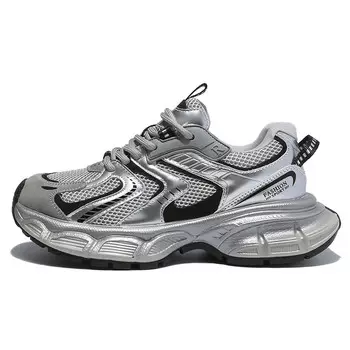 Кроссовки женские толстые низкие Bded, серебряный