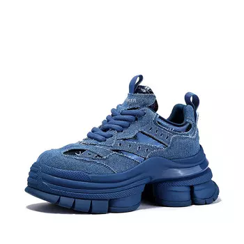 Кроссовки женские толстые низкие Bellalily, черный