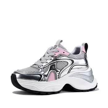 Кроссовки женские толстые низкие Bellalily, цвет Ash Silver