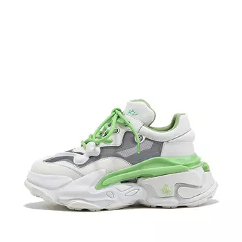 Кроссовки женские толстые низкие Bellalily, зеленый