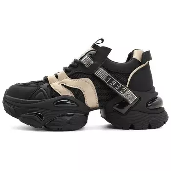 Кроссовки женские толстые низкие Belle, черный