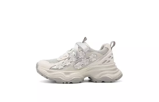 Кроссовки женские толстые низкие Belle, серый