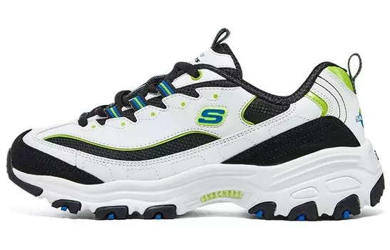 Кроссовки женские толстые низкие белые, черные, синие Skechers