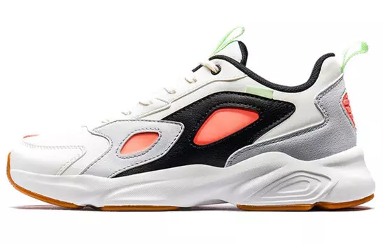 Кроссовки женские толстые низкие белые/черные Xtep