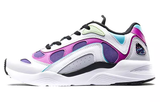 Кроссовки женские толстые низкие белые/розовые/красные Xtep