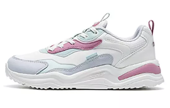 Кроссовки женские толстые низкие белые/серые Xtep