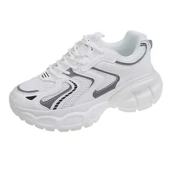 Кроссовки женские толстые низкие белый Annai