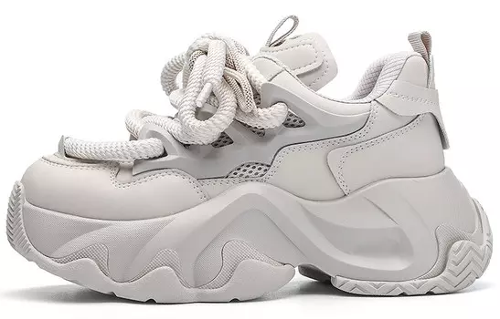 Кроссовки женские толстые низкие белый Bardilev