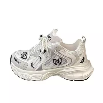 Кроссовки женские толстые низкие белый Bingo Duck